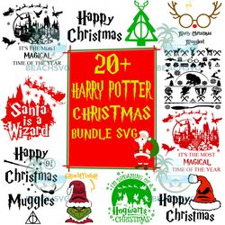 harry potter movie christmas svg bundle, harry potter svg files,file cut digital download