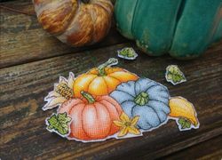 pumpkins cross stitch pattern autumn cross stitch pattern garden cross stitch pattern flowers cross stitch pattern pdf