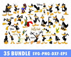 disney daffy duck svg bundle files for cricut, silhouette, disney daffy duck svg, disney daffy duck svg files