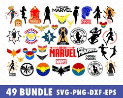 captain marvel svg bundle files for cricut, silhouette, captain marvel svg, captain marvel svg bundle