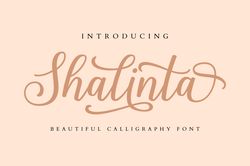 shalinta trending fonts - digital font