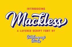 mackless trending fonts - digital font