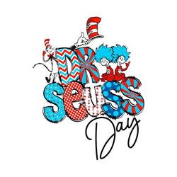 dr seuss thing 1 things 2 cat in the hat svg graphic designs files