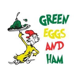 green eggs and ham dr hat svg for cricut sublimation files