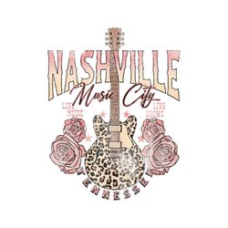 nashville music city country girl png sublimation designs