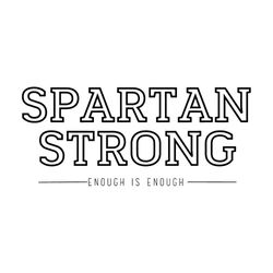 spartan strong enough is enough michigan state university svg