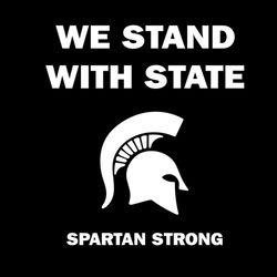 msu spartan strong we stand with state svg cutting files