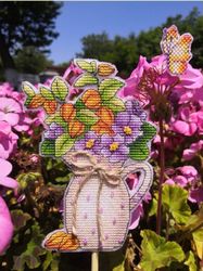 flowers cross stitch pattern jug cross stitch pattern physalis cross stitch pattern violet cross stitch pattern pdf