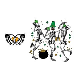 st patricks day dancing skeleton funny irish skeleton svg
