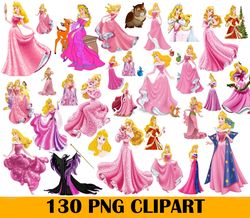 130 sleeping beauty png clipart, aurora digital download, png princess, png digital download