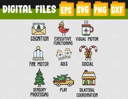 Occupational Therapy Scope of Practice OT COTA Christmas Svg, Eps, Png, Dxf, Digital Download