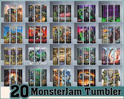 20 designs monster jam png bundle, monster jam png, monster jam tumbler, monster truck png, monster truck tumbler,skinny