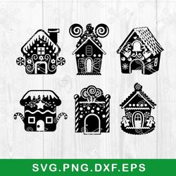 House Christmas Svg, Gingerbread Svg, Xmas Svg,  Christmas Svg, Png Dxf  Eps File