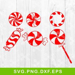 peppermint candy bundle svg, candy cane svg, candy christmas svg, christmas svg, png dxf eps file