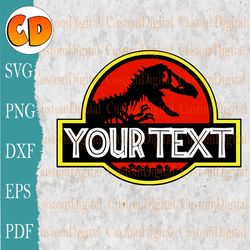 jurassic park template svg, layered svg, diy custom svg, jurassic park svg, jurassic park font, instant download