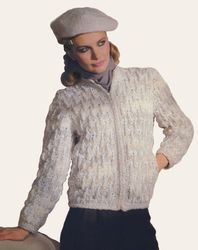 vintage crochet pattern 249 jacket women