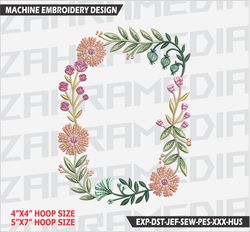 flower , machine embroidery design, files, instant download