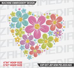 flower , machine embroidery design, files, instant download