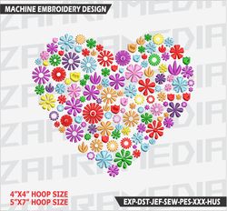 Flower , Machine Embroidery Design, Files, INSTANT DOWNLOAD