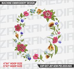 flower , machine embroidery design, files, instant download