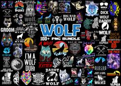 wolf png bundle - wolves png, howling wolf head designs, wolf clipart, wolf illustration png, lone wolf shirt art files