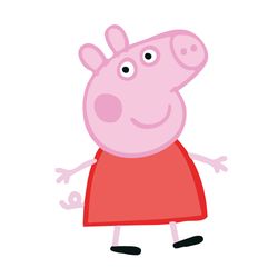 peppa pig svg, layered svg, cricut cutting file, ai, eps, png layered, plotter, cnc, instant download