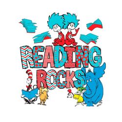 thing 1 thing 2 reading rocks svg graphic designs files