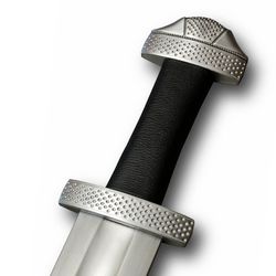 hanwei / tinker sharp 9th century viking sword high carbon steel double edge sword, battle ready with sheath, best gift