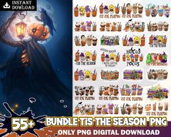 55 tis the season bundle png ,halloween horror movies characters bundle png printable, png files for sublimation designs