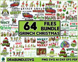 64 grinchmas png bundle, merry grinchmas svg & png, christmas movie, funny christmas png, grinchmas, digital instant dow