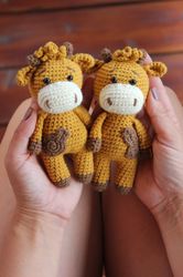 bull crochet pattern , amigurumi little goby, tutorial bull pattern in english