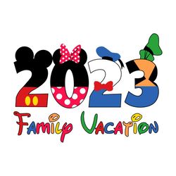 2023 family vacation disney trip 2023 mickey friend svg