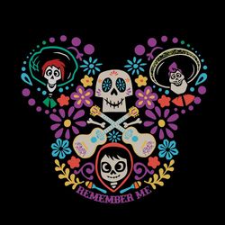 remember me coco mickey head svg graphic designs files