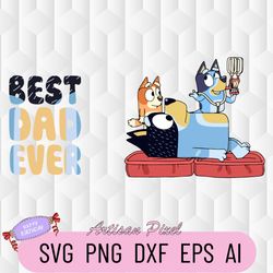 bluey dad svg, bluey dad magic claw svg, bluey bandit svg, bandit quote svg, bluey father's day svg, bluey svg gift, gif