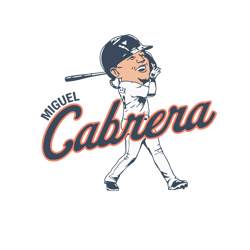 miguel cabrera caricature svg for cricut sublimation files