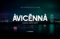 avicenna trending fonts - digital font