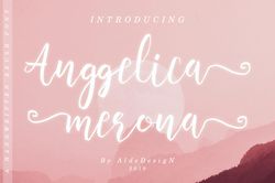 anggelica merona trending fonts - digital font