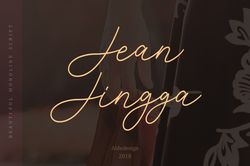 jean jingga trending fonts - digital font