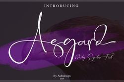 asgard script trending fonts - digital font