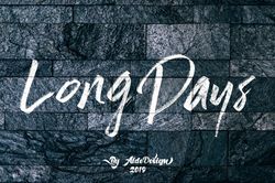 long days trending fonts - digital font