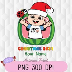 Cocomelon Personalized Name Svg, Cocomelon Christmas Svg, Merry Christmas Png, Cocomelon Svg, Santa Baby Svg, Christmas