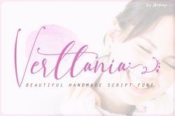 verttania – beautiful handmade script font trending fonts - digital font