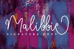 malibbie script trending fonts - digital font