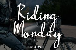 riding monday trending fonts - digital font