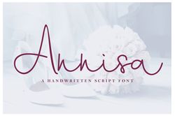 annisa script trending fonts - digital font