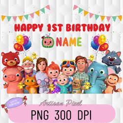 cocomelon family matching png, cocomelon family birthday boy png, melon birthday boy png, cocomelon personalize birthday