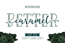 better caramel // font trio trending fonts - digital font