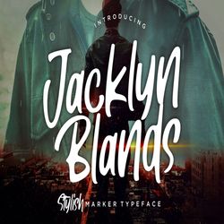 jacklyn blands stylish marker trending fonts - digital font