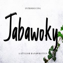 jabawoky stylish handwritten trending fonts - digital font