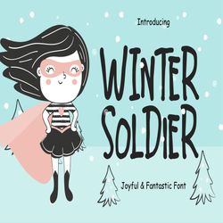 winter soldier joyful & fantastic trending fonts - digital font